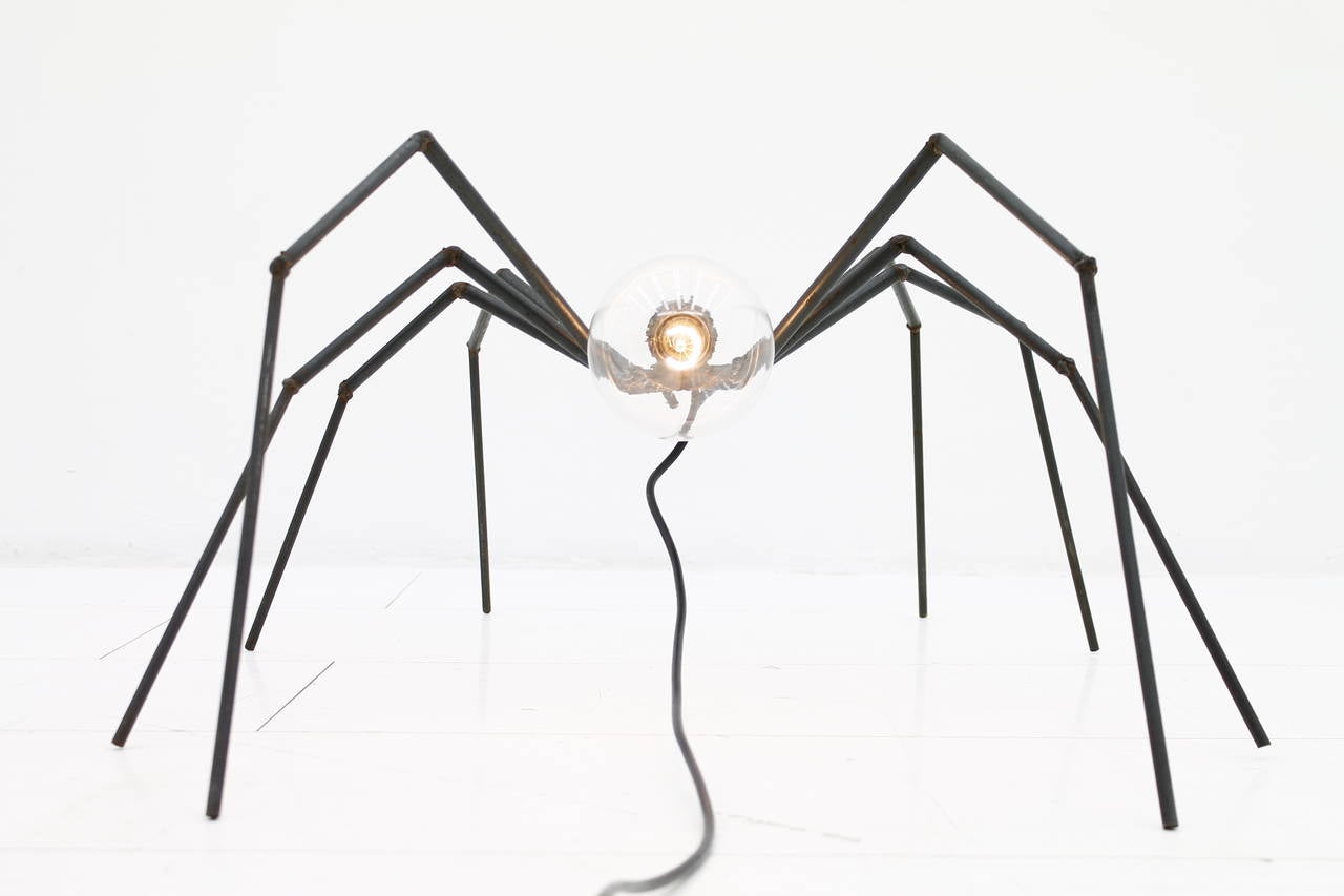 European Brutalist Spider Floor or Table Lamp, circa 1970s