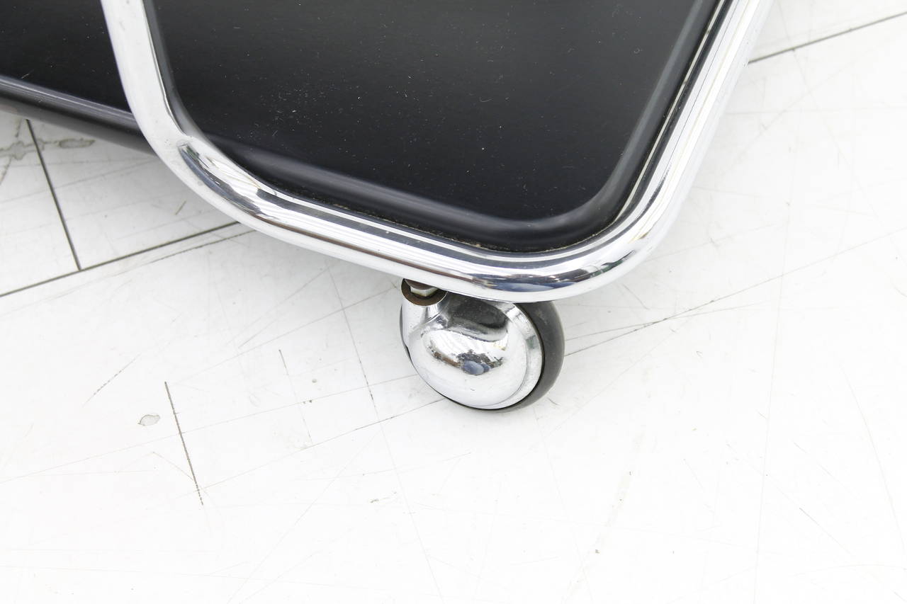 Italian Bar Trolley with Drawer, circa 1960s 2