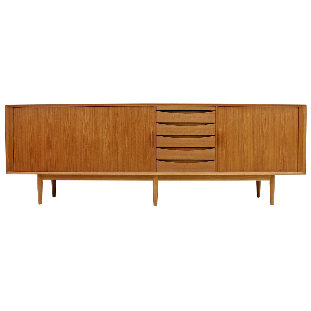 Danish Teakwood Credenza or Sideboard by Arne Vodder, Denmark, 1960