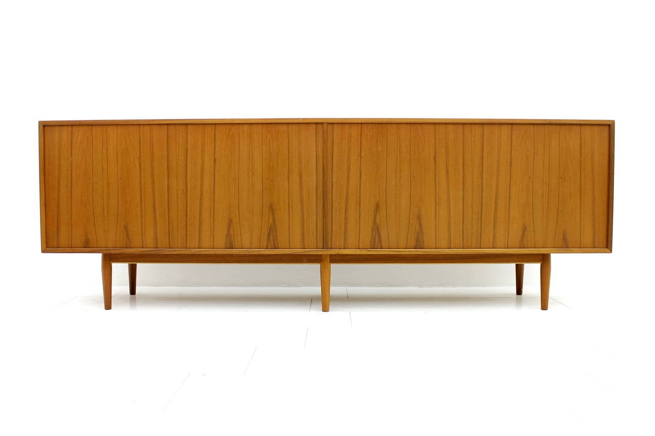 Danish Teakwood Credenza or Sideboard by Arne Vodder, Denmark, 1960 In Excellent Condition In Frankfurt / Dreieich, DE