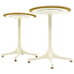 An Early Pair George Nelson Swag Leg Side Tables, H. Miller