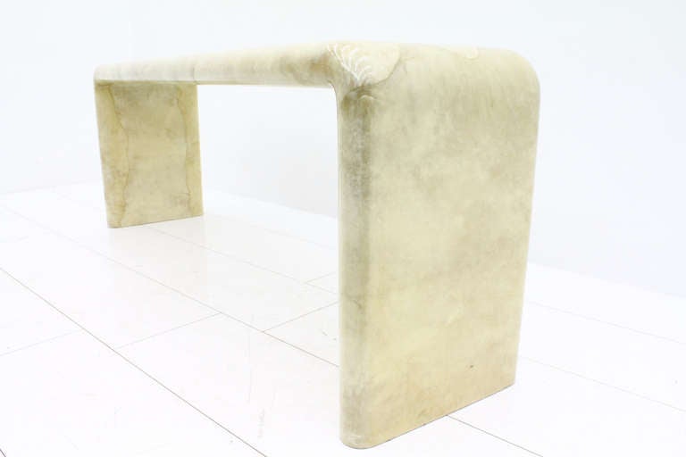 20th Century Goatskin Console, Side Table by Karl Spinger, 1980s
