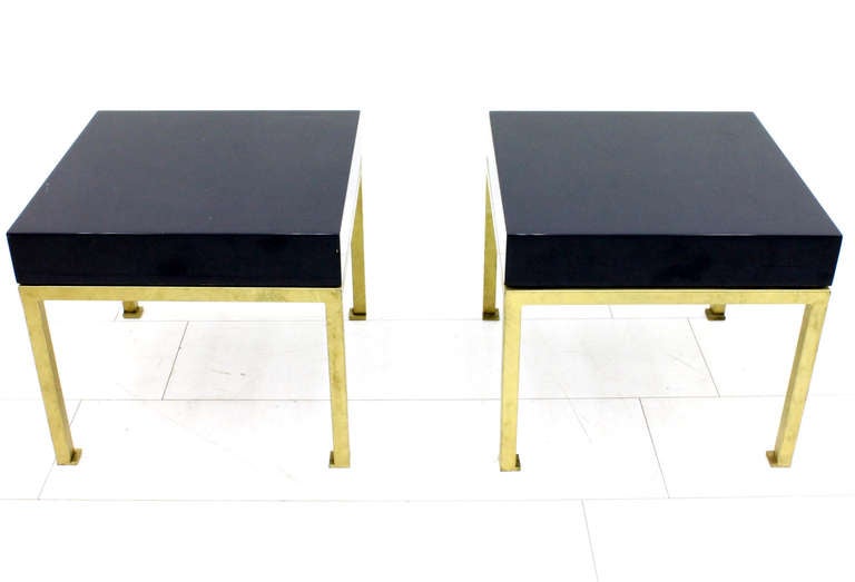 Late 20th Century A Pair Night Stands by Guy Lefevre, Maison Jansen, France For Sale