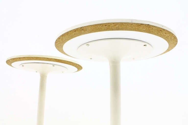 American An Early Pair George Nelson Swag Leg Side Tables, H. Miller