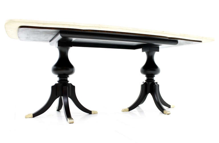 Mid-Century Modern Marble Dining Table, Italy 50`s