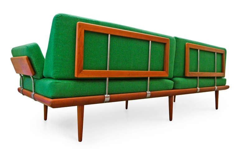 Danish Sofa by Peter Hvidt & Orla Mølgaard Nielsen Minerva Teak 60's danish modern