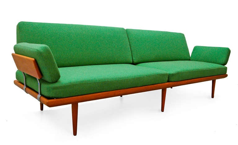 Sofa by Peter Hvidt & Orla Mølgaard Nielsen Minerva Teak 60's danish modern 2