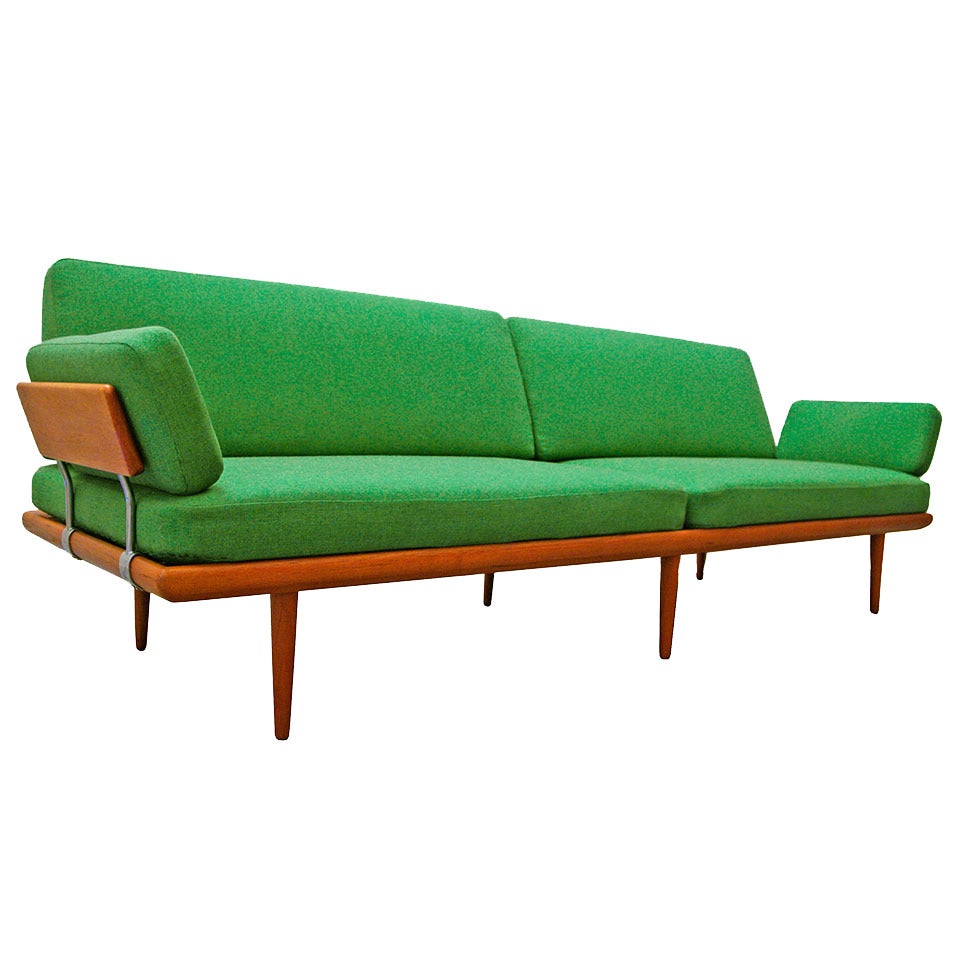 Sofa by Peter Hvidt & Orla Mølgaard Nielsen Minerva Teak 60's danish modern