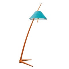 Floor lamp by J. T. Kalmar Austria Dornstab Wiener Werkstätten 1947