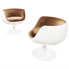 Vintage Pair of Swivel Chairs by Eero Aarnio for Asko Finland