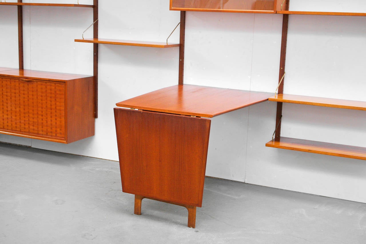 Shelving System by Poul Cadovius Royal Teak Mid-Century Danish Modern Design 1