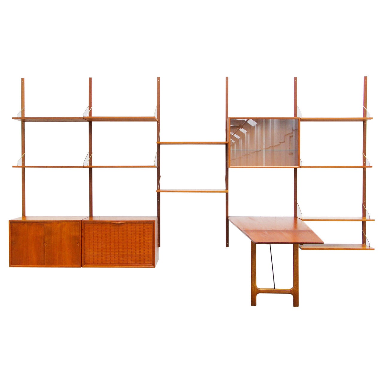 Shelving System by Poul Cadovius Royal Teak Mid-Century Danish Modern Design