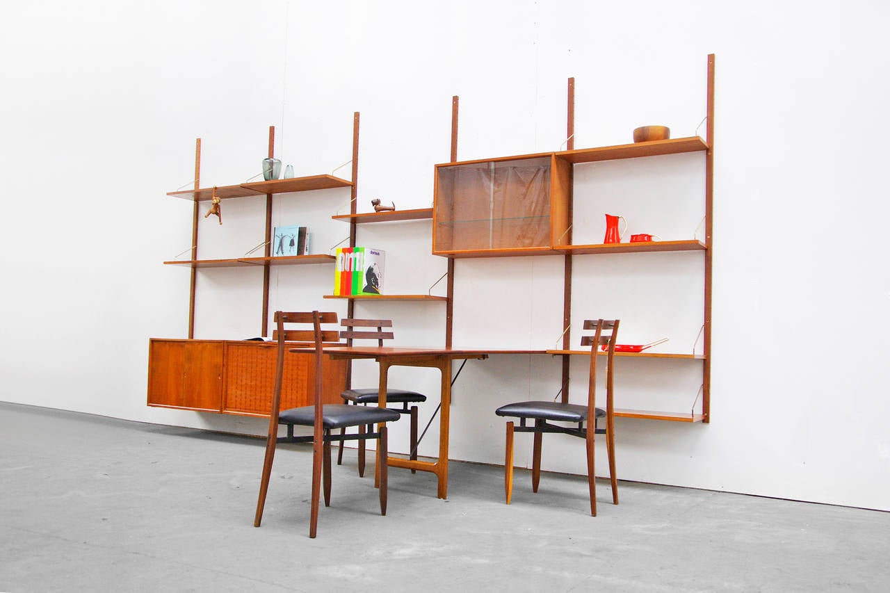 Shelving System by Poul Cadovius Royal Teak Mid-Century Danish Modern Design 4