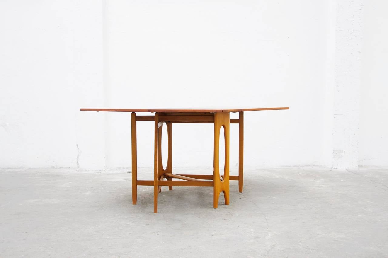 Gateleg Dining Table Danish Mid-Century Modern Design at 1stDibs