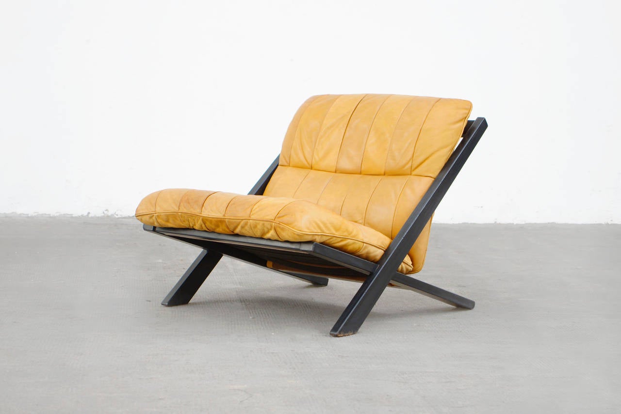 Swiss Ueli Berger Lounge Chair Set for De Sede Mid-Century Modern Design