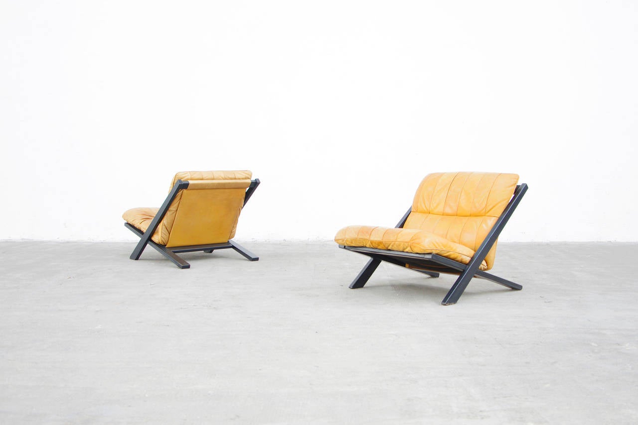 Ueli Berger Lounge Chair Set for De Sede Mid-Century Modern Design In Excellent Condition In Berlin, DE