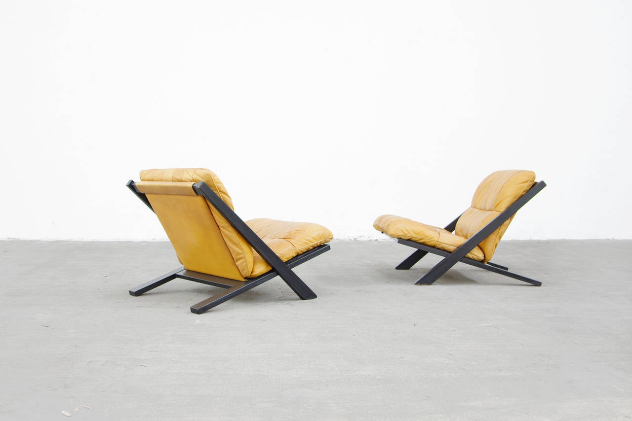 20th Century Ueli Berger Lounge Chair Set for De Sede Mid-Century Modern Design