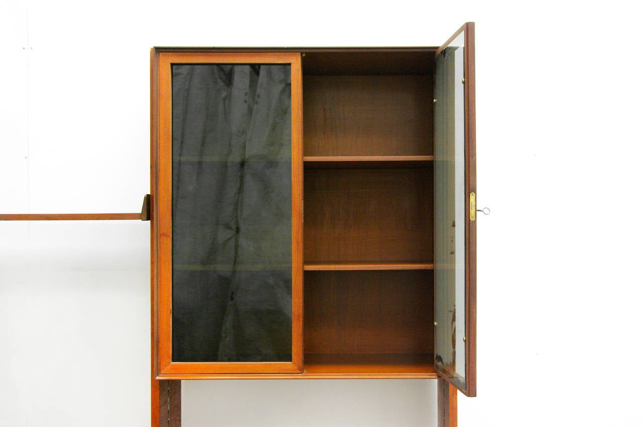 Teak Wall Unit or Shelving System by Vittorio Dassi Mid-Century Modern Design