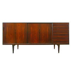Highboard By Henry Rosengren Hansen Rosewood Danish Modern Credenza