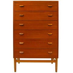 Chest of Drawers by Poul Volther F17 Teak FDB Møbler Danish Modern 60's Denmark
