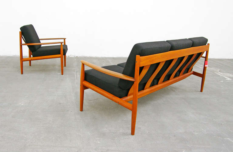 Sofa by Grete Jalk, Model 118, Teak, Danish Modern, Cado Denmark, 1950's - 1960's 3