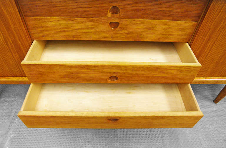 Sideboard by H.W. Klein for Bramin Danish Mid-Century Modern Oak Credenza 3