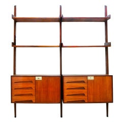 Wall Unit by Edmoudo Palutari for Dassi Lissone Italy Teak