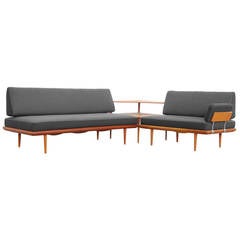 Sofa and Seating Group by P. Hvidt & O.M. Nielsen Minerva Teak Danish Modern
