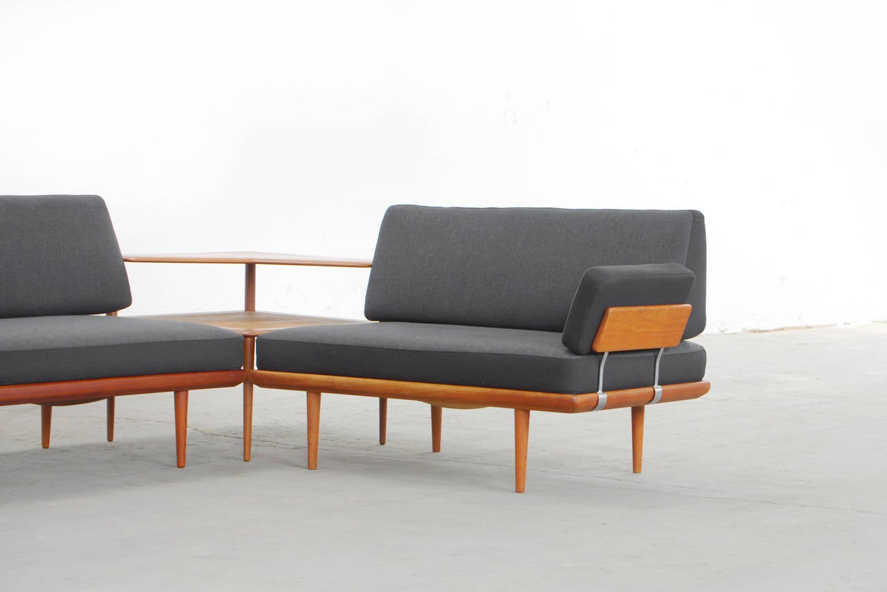 Mid-Century Modern Sofa and Seating Group by P. Hvidt & O.M. Nielsen Minerva Teak Danish Modern