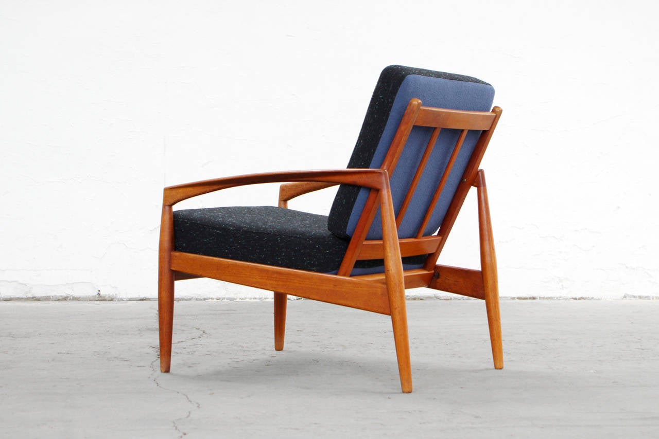 Teak Easy Chairs by Kai Kristiansen, Danish MidCentury Modern Design, 1950s at 1stdibs