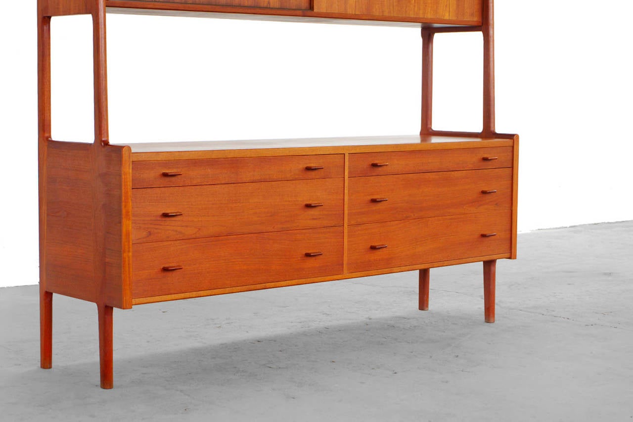 20th Century Hans Wegner Teak Buffet Highboard Mid-Century Danish Modern Design