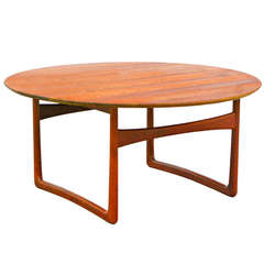 Coffee Table by Peter Hvidt 
O. M. Nielsen, Teak Mid Century Danish Modern