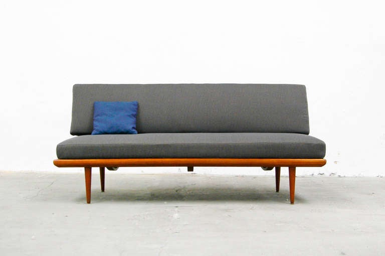 Mid-Century Modern Daybed Sofa by Peter Hvidt & O. M. Nielsen, Teak, 1960s Danish Modern, France & Son