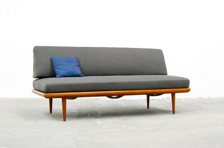 Daybed Sofa by Peter Hvidt & O. M. Nielsen, Teak, 1960s Danish Modern, France & Son 2