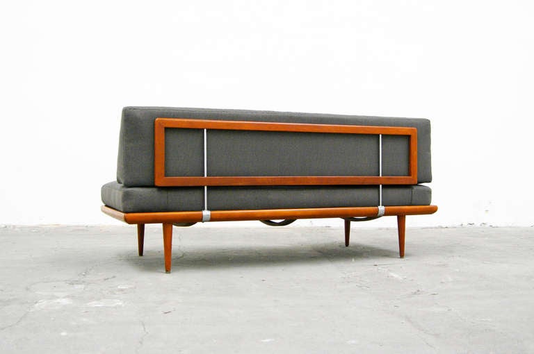 Daybed Sofa by Peter Hvidt & O. M. Nielsen, Teak, 1960s Danish Modern, France & Son 1
