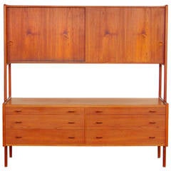 Hans Wegner Teak Buffet Highboard Mid-Century Danish Modern Design