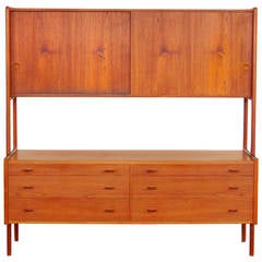 Hans Wegner Teak Buffet Highboard Mid-Century Danish Modern Design