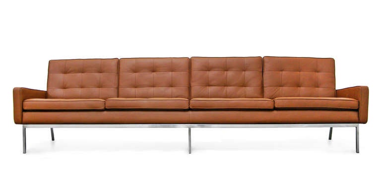 Rare 4-seater Sofa By Florence Knoll International 3
