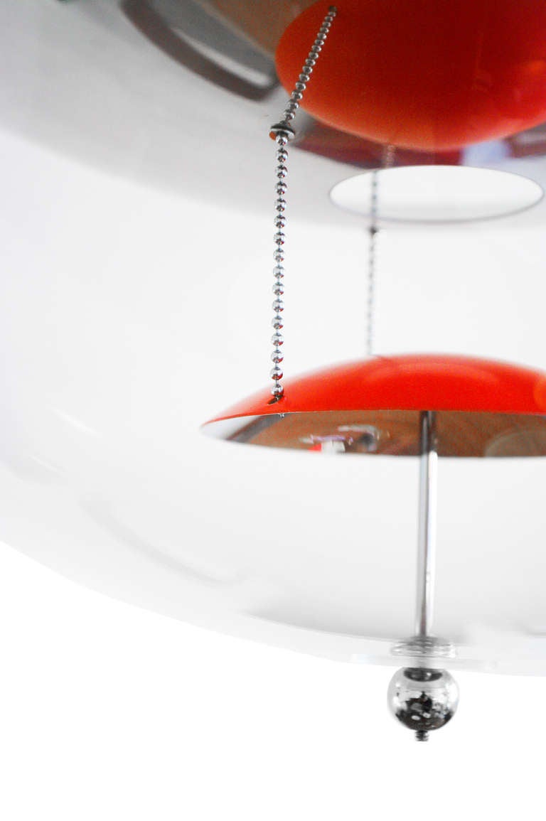 Mid-Century Modern Lamp Chandelier by Verner Panton VP Globe