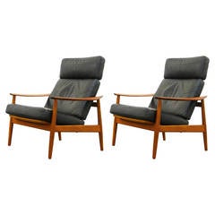 Reclining Lounge Chair 164 by Arne Vodder for France & Son