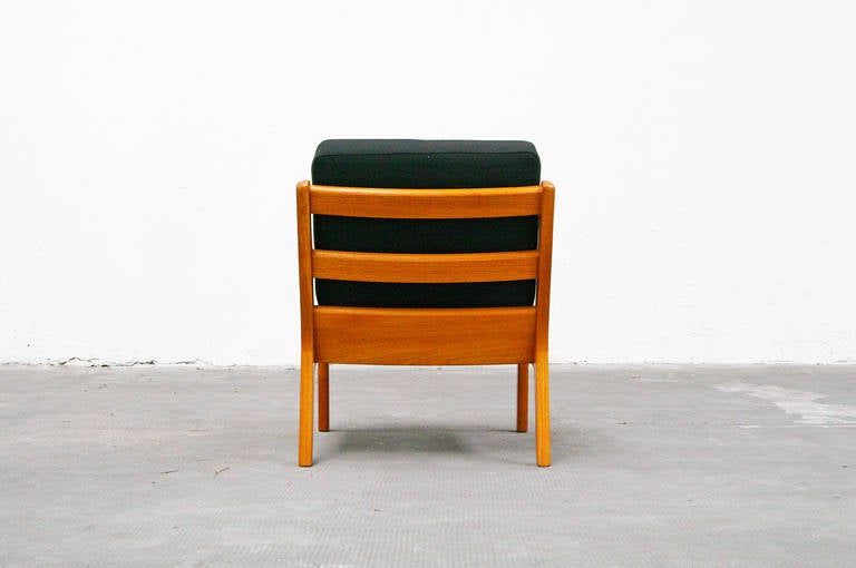 Easy Chair von Ole Wanscher für Peter Jeppesen, „Senator“, Teakholz 2