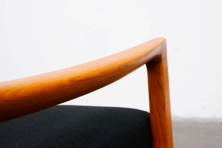 Easy Chair von Ole Wanscher für Peter Jeppesen, „Senator“, Teakholz 3