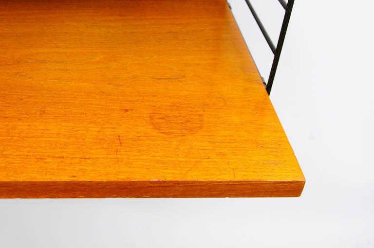 Mid-20th Century Mid-Century Modern Wall Unit by Nisse Strinning String Teak Shelving System