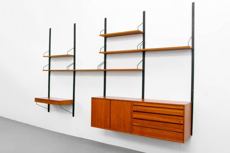 Mid-Century Wall Unit by Poul Cadovius 1958 Royal System 