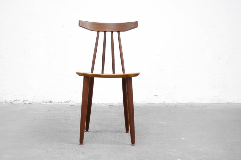 Teak Side Chair by Poul Volther Model 370 for Frem Røjle, Danish Modern, 1960s 1