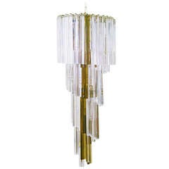 chandelier by Venini Italy Murano glas lamp