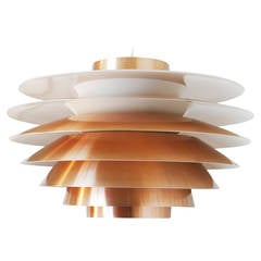 Ceiling Llight by Svend Middelboe, "Verona" Lamp Fog & Mørup, Huge Danish Design