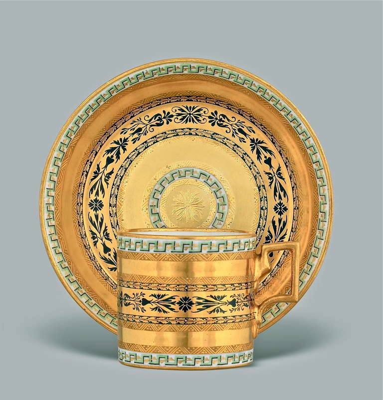 Luxurious Viennese Cup and Saucer