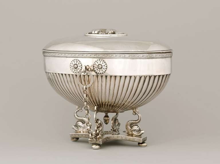 A Very Decorative Silver Sugar-Bowl
