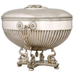 A Very Decorative Silver Sugar-Bowl